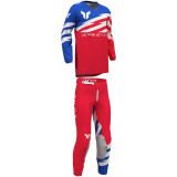 Tenue enfant Thor Launchmode Shockie Rouge/Bleu | Oxmoto