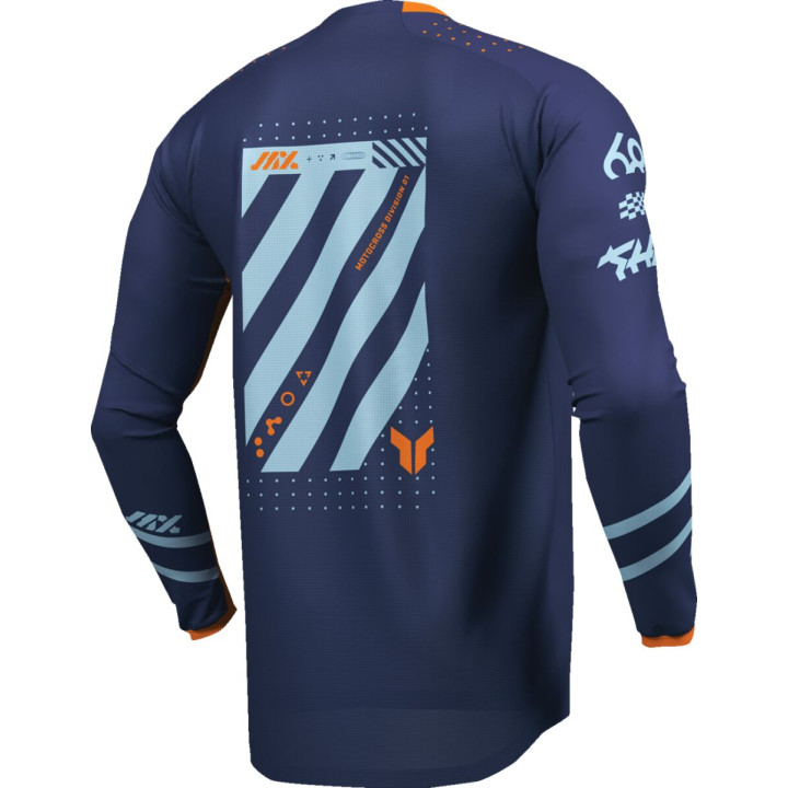 Tenue enfant Thor Launchmode Futura Bleu/Orange | Oxmoto