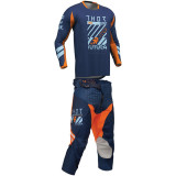 Tenue enfant Thor Launchmode Futura Bleu/Orange | Oxmoto