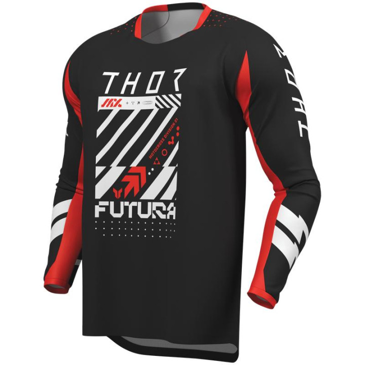 Tenue enfant Thor Launchmode Futura Noir/Rouge | Oxmoto