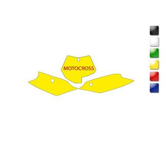 Fonds de plaque Blackbird jaune KTM sx/sxf | Oxmoto