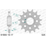 Pignon AFAM acier anti-bruit - 525 61800NR-16 | Oxmoto