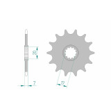 Pignon AFAM acier standard - 415 94107-12 | Oxmoto