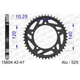 Couronne AFAM alu standard - 525 15604K-42 | Oxmoto