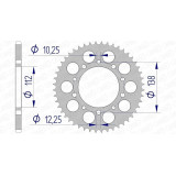 Kit chaîne AFAM 520 XHR4 - 16/42-114 - Couronne alu standard
