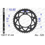 Kit chaîne AFAM 520 XHR4 - 16/41-114 - Couronne alu standard