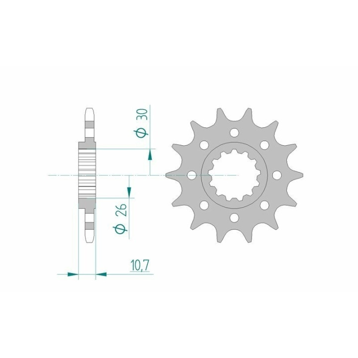 Kit chaîne AFAM 520 XHR4 - 17/45-116 - Couronne alu standard