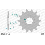 Kit chaîne AFAM 520 XSR4 - 14/42-102 - Couronne acier standard