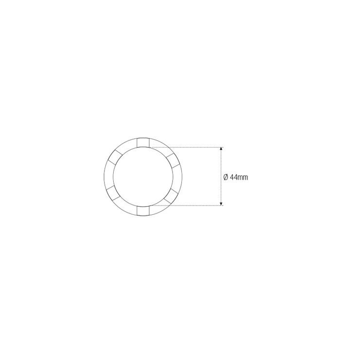 Douille à créneaux JMP Ø44mm 3/8'' | Oxmoto