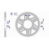 Kit chaîne AFAM 520 XHR4 - 17/39-114 - Couronne alu standard 3072983