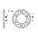 Kit chaîne AFAM 520 XHR4 - 16/43-114 - Couronne alu standard 3072913