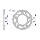 Kit chaîne AFAM 520 XHR4 - 17/45-118 - Couronne alu standard 3072784