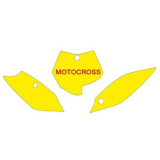 Fonds de plaque Blackbird blanc KTM sx85 | Oxmoto