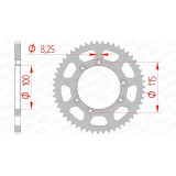 Kit chaîne AFAM A420M 11/58 - couronne standard | Oxmoto