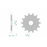 Kit chaîne AFAM A420M 11/58 - couronne standard | Oxmoto
