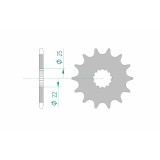 Kit chaîne AFAM 520XMR3 15/37 standard - couronne standard