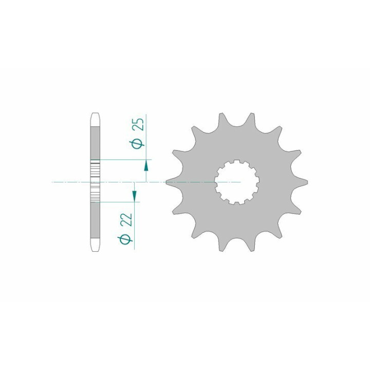 Kit chaîne AFAM 520XMR3 15/37 standard - couronne standard