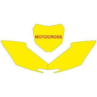 Fonds de plaque Blackbird jaune Honda crf250r/450r 1082030001