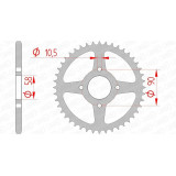 Kit chaîne AFAM 520XLR2 13/41 standard - couronne standard 481702