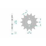 Kit chaîne AFAM 520XLR2 13/41 standard - couronne standard 481702