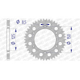 Kit chaîne AFAM 520 XSR4 - 14/46-116 - Couronne alu standard