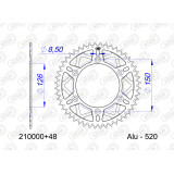 Couronne AFAM alu standard - 520 210000+48 | Oxmoto