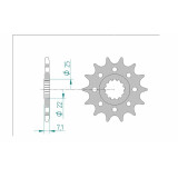 Kit chaîne AFAM 520 XSR - 16/43-112 - Couronne alu standard