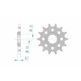 Kit chaîne AFAM 520 XSR - 16/44-110 - Couronne alu standard