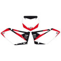 Fonds de plaque Blackbird graphic blanc Suzuki rm125/250
