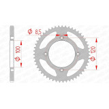 Kit chaîne AFAM A420M 11/60 - couronne standard 3065273