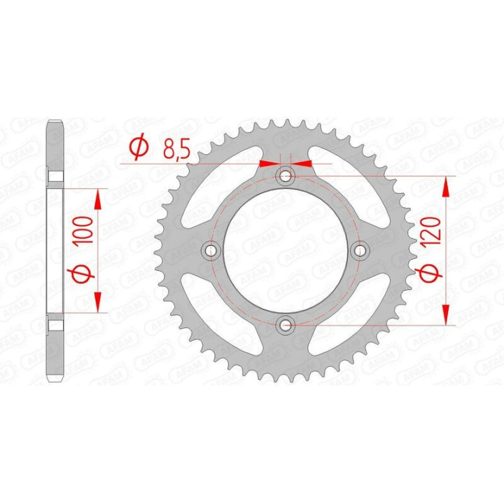 Kit chaîne AFAM A420M 11/60 - couronne standard 3065273
