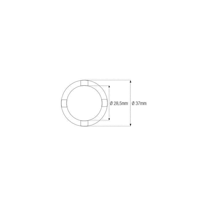 Douille à créneaux JMP pour bras oscillant/chassis Øint.28,5mm/Øext.37mm 4 crans Kawasaki