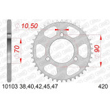 Kit chaîne AFAM 420R1 14/42/106 - couronne standard | Oxmoto