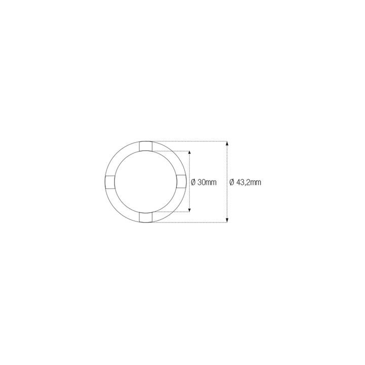 Douille à créneaux JMP pour bras oscillant/chassis Øint.30mm/Øext.43,2mm 4 crans Suzuki