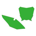 Fonds de plaque Blackbird vert Honda CRF450R | Oxmoto