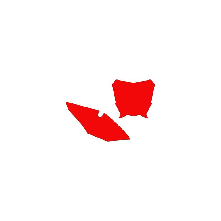Fonds de plaque Blackbird rouge Honda CRF450R | Oxmoto