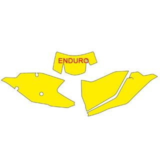 Fonds de plaque Blackbird rouge KTM exc/exc-f | Oxmoto