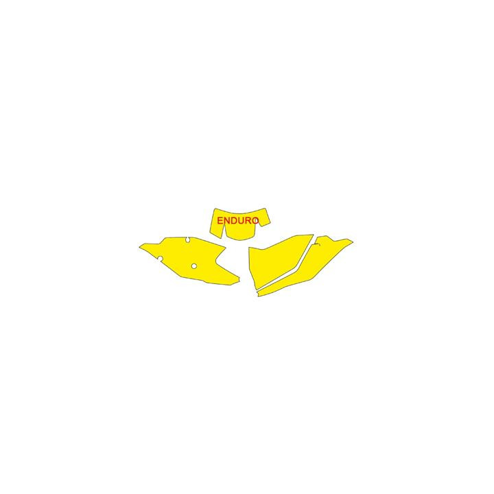 Fonds de plaque Blackbird rouge KTM exc/exc-f | Oxmoto