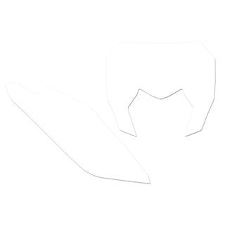 Fonds de plaque Blackbird blanc sherco SE/SE-F | Oxmoto