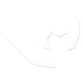 Fonds de plaque Blackbird blanc sherco SE/SE-F | Oxmoto