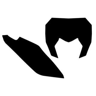 Fonds de plaque Blackbird noir sherco SE/SE-F | Oxmoto
