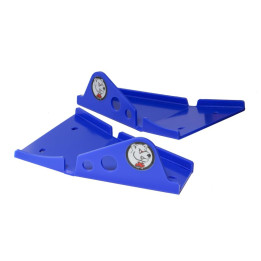 Protections de triangles avants AXP PHD 6mm - bleu | Oxmoto