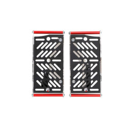 Protection de radiateur AXP Fast-Cleaning - rouge | Oxmoto
