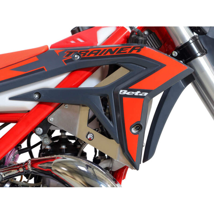 Protection de radiateur AXP Fast-Cleaning - rouge | Oxmoto