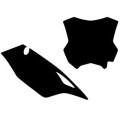 Fonds de plaque Blackbird noir Kawasaki KX450 | Oxmoto