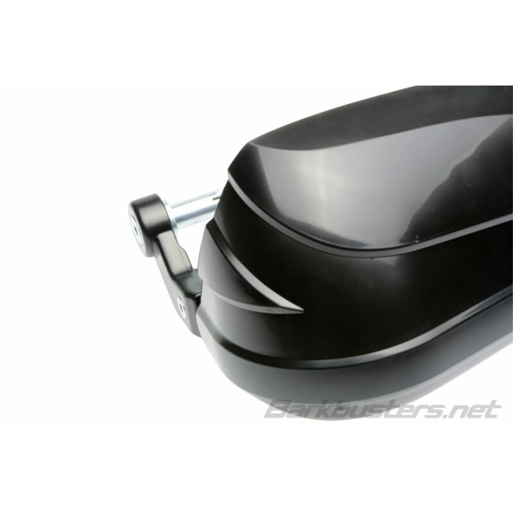 Kit protège mains Barkbusters Storm point d'attache simple embout du guidon creux noir