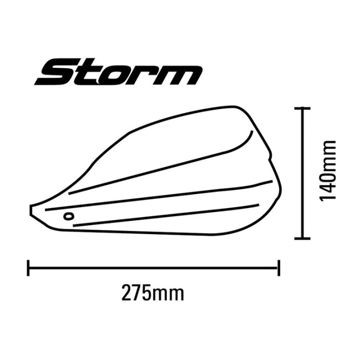 Kit protège-mains Barkbusters Storm point d'attache collier Ø22mm noir