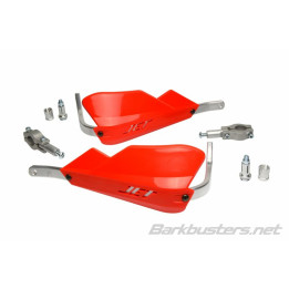 Kit protège-mains Barkbusters Jet montage 2 points embout de guidon droit Ø22mm rouge
