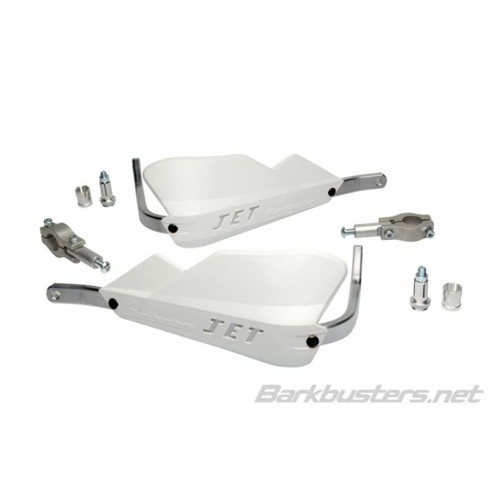 Kit protège-mains Barkbusters Jet montage 2 points embout de guidon droit Ø22mm blanc