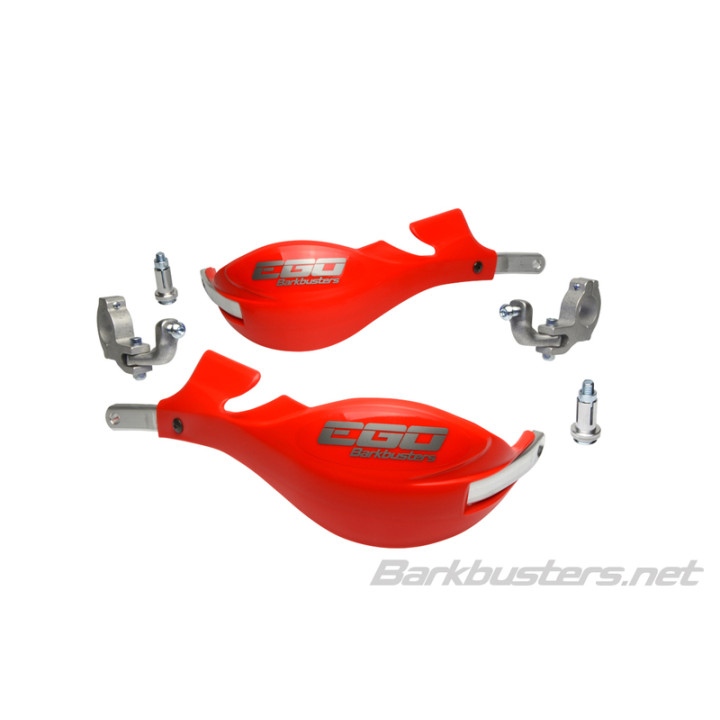 Kit protège-mains Barkbusters Ego montage 2 points guidon Ø28,6mm rouge